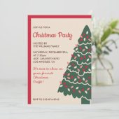 Invitation Fête de Noël  Arbre Géant Classique (Debout devant)