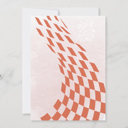 Invitation Fête de Noël Arche moderne en vert (Dos)