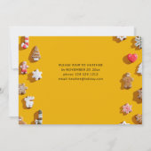 Invitation Fête de Noël au Biscuit au Gingembre (Dos)
