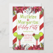 Invitation Fête de Noël au Gui & Margaritas Fiesta (Devant)