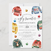 Invitation Fête de Noël au pull moche (Devant)