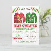 Invitation Fête de Noël au pull moche (Debout devant)