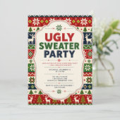 Invitation Fête de Noël au pull moche (Debout devant)