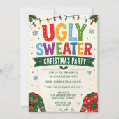 Invitation Fête de Noël au pull moche (Devant)