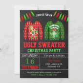 Invitation Fête de Noël au pull moche (Devant)