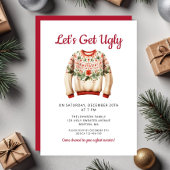 Invitation Fête de Noël au pull moche