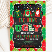 Invitation Fête de Noël au pull moche