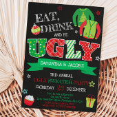 Invitation Fête de Noël au pull moche