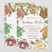 Invitation Fête de Noël au pull moche (Devant / Derrière)