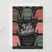 Invitation Fête de Noël au pull moche de Noël (Devant)