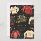 Invitation Fête de Noël au pull moche de Noël (Devant)