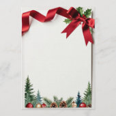 Invitation Fête de Noël au Travail (Dos)