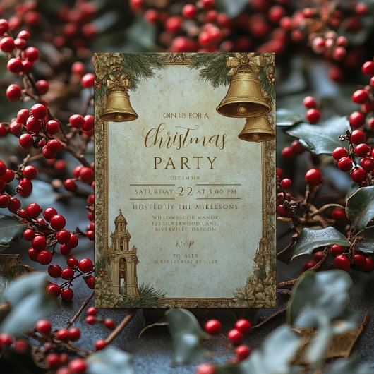 Invitation Fête de Noël aux Cloches d'Or
