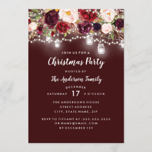 Invitation Fête de Noël aux Lumières Florales de Bourgogne