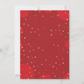 Invitation Fête de Noël avec arbre de Noël (Dos)