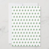 Invitation Fête de Noël avec arbre illustré (Dos)