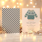 Invitation Fête de Noël avec des pulls moches de Noël