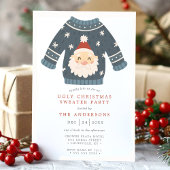 Invitation Fête de Noël avec des pulls moches de Noël de Sant