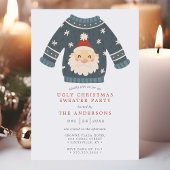 Invitation Fête de Noël avec des pulls moches de Noël de Sant