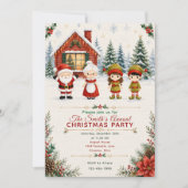 Invitation Fête de Noël avec le Père Noël (Devant)