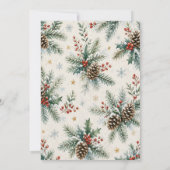 Invitation Fête de Noël avec le Père Noël (Dos)