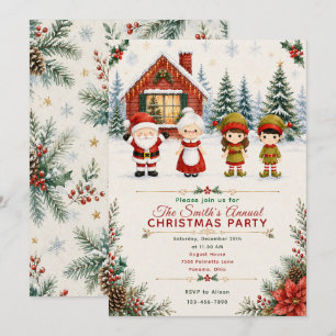 Invitation Fête de Noël avec le Père Noël