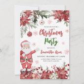 Invitation Fête de Noël avec le Père Noël (Devant)