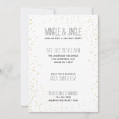 Invitation Fête de Noël Black & Gold (Devant)