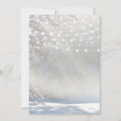 Invitation Fête de Noël blanche (Dos)