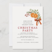 Invitation Fête de Noël Botanique de Fêtes  (Devant)