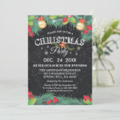Invitation Fête de Noël botanique de la Réunion de famille de (Debout devant)