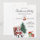 Invitation Fête de Noël Botanique d'Hiver (Devant / Derrière)
