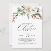 Invitation Fête de Noël Botanique d'hiver (Devant)
