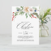 Invitation Fête de Noël Botanique d'hiver (Debout devant)