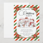 Invitation Fête de Noël Botanique d'Hiver (Devant / Derrière)