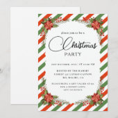 Invitation Fête de Noël Botanique d'Hiver (Devant / Derrière)