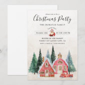 Invitation Fête de Noël Botanique d'Hiver (Devant / Derrière)