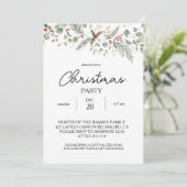 Invitation Fête de Noël botanique d'hiver (Debout devant)