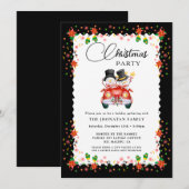 Invitation Fête de Noël Botanique d'Hiver (Devant / Derrière)