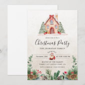 Invitation Fête de Noël Botanique d'Hiver (Devant / Derrière)