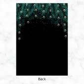 Invitation Fête de Noël | Branches Gold Tree, Stars & Pine