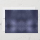 Invitation Fête de Noël Brillant Bleu Ruban Arbre Étincelle (Dos)