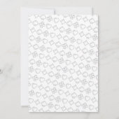 Invitation Fête de Noël Casino Roulette Vegas (Dos)