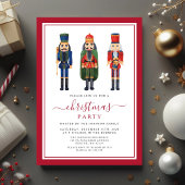 Invitation Fête de Noël Casse-Noisette festive