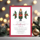 Invitation Fête de Noël Casse-Noisette Rouge