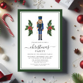 Invitation Fête de Noël Casse-Noisette Vert Mignon