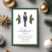 Invitation Fête de Noël Casse-Noisette Vert Mignon