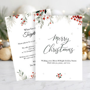 Invitation Fête de Noël chaleureuse