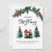 Invitation Fête de Noël chaude (Devant)