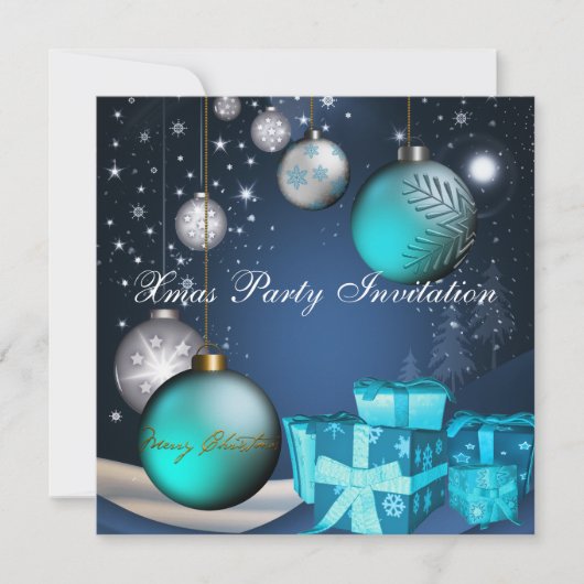 Invitation Fête de Noël Christmas (Devant)